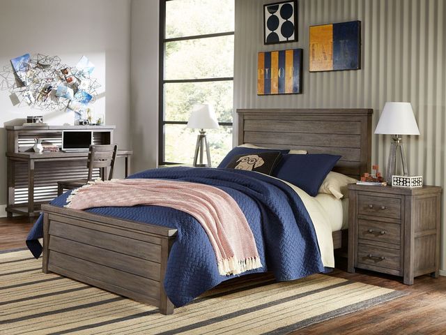 Legacy Kids Teen Bunkhouse Aged Barnwood Panel Full Bed-1