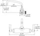 Elkay Chrome Foodservice 3-8" Adjustable Centers Wall Mount Faucet with Lever Handle-1
