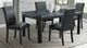 Elements International Francesca 5-Piece Black Rectangular Dining Set-0