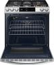 Samsung Bespoke White Glass Slide In Gas Range w/ Air Fry + TRAY INCLUDED, True Convection, 22k Burner, Coversion Broiler, Dehydrator & Reversible Griddle-2