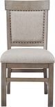 Magnussen Home® Tinley Park 2-Piece Dove Tail Grey Dining Side Chair Set with Upholstered Seat and Back-1