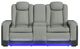 Elements International Lantana Charcoal/Rocky Cement Power Motion Reclining Loveseat-1
