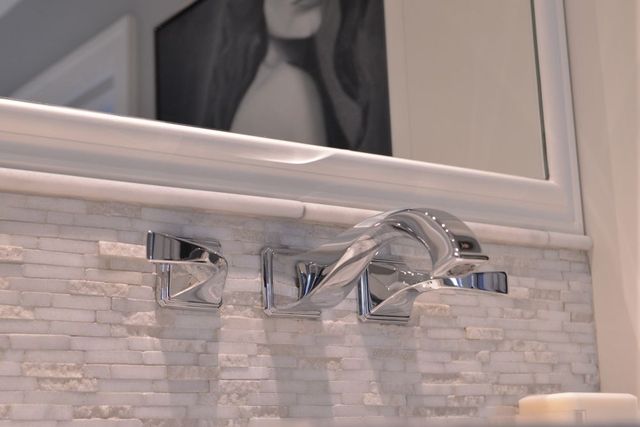 Brizo Virage® Polished Chrome 9" 2-Handle Wall Mount Lavatory Faucet-3