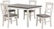 American Wholesale Furniture Anna 5-Piece Gray/White Dining Set-0