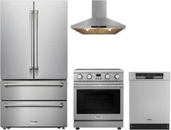 Thor Kitchen® 4 Piece Stainless Steel Kitchen Package