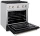 ZLINE Paramount 30" Stainless Steel Pro Style Dual Fuel Range with Black Matte Door-3