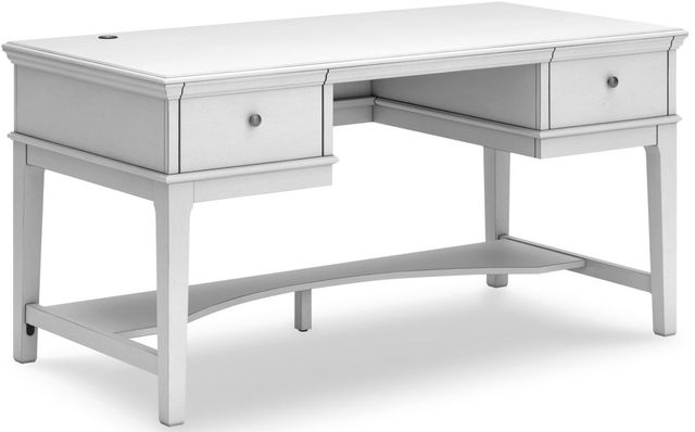 Signature Design by Ashley® Kanwyn Whitewash Office Storage Leg Desk-0