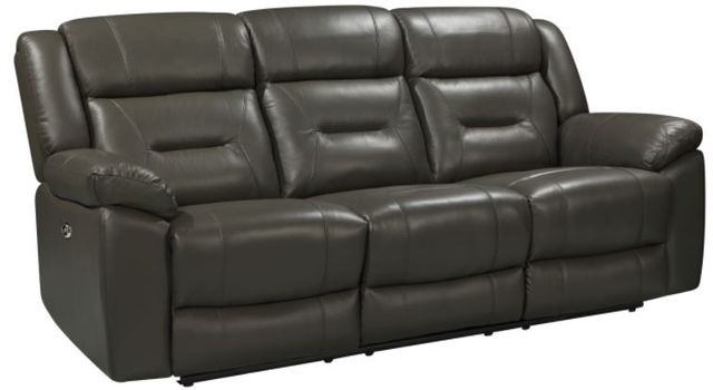 New Classic® Home Furnishings Sebastian Gray Leather Sofa-0