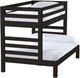 Crate Designs™ Furniture Espresso Twin XL/Full XL Ladder End Cutaway Bunk Bed-0