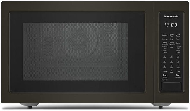 KitchenAid® 1.5 Cu. Ft. Black Stainless Steel with PrintShield™ Finish Countertop Convection Microwave-0