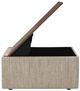 Palliser® Furniture Customizable Harlo Large Square Storage Ottoman with Wood Table-4