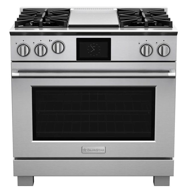 BlueStar® 36" Stainless Steel Pro Style Dual Fuel Range-0