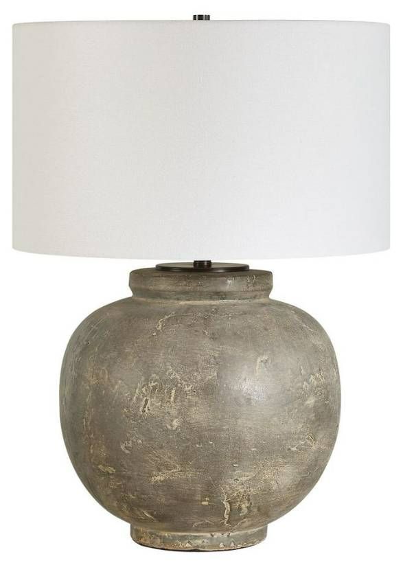 Uttermost® Rock of Ages Rust Brown/Warm Gray Table Lamp-0