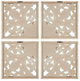 Olliix by Madison Park Arwen 4 Piece Medallion Wood Wall Decor Set-1