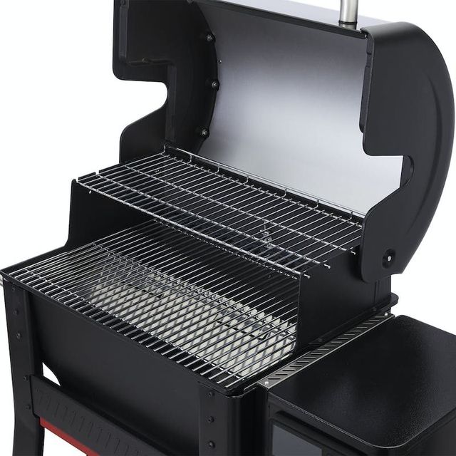 Weber® Searwood™ 600 24" Black Freestanding Wood Pellet Grill-6