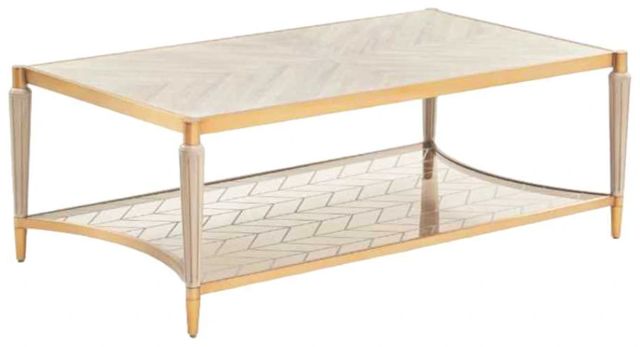 Michael Amini® St. Charles Dove Gray Cocktail Table-0