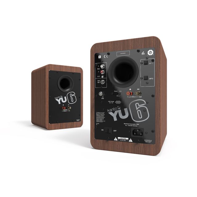 Kanto YU6 Walnut Powered Speakers (Pair)-3