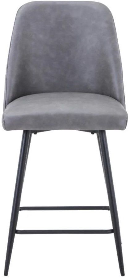 Jofran Inc. Urban Archive Maddox Gray Upholstered Counter Stool-2