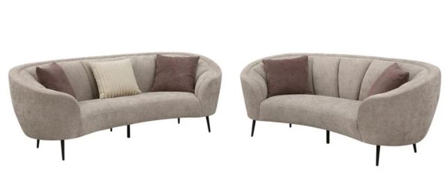 Coaster® Ellorie 2-Piece Beige Upholstered Loveseat Sofa Set-0