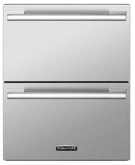 Signature Kitchen Suite Professional Series 24" Stainless Steel Undercounter Refrigerator/Freezer Drawers Panel Kit-0