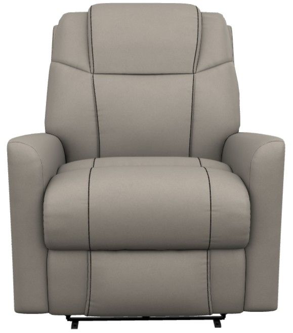 La-Z-Boy® Sparrow Dove Gray Leather Power Wall Recliner with Headrest and Lumbar-1