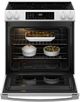 GE® 600 Series 30" White Slide-In Electric Range-3