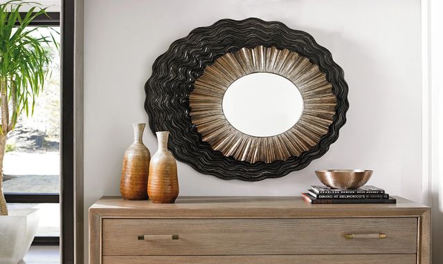 Lexington Home Shadow Play Simone Dark Walnut Accent Mirror-3