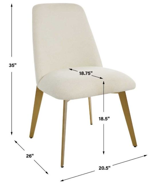 Uttermost® Vantage White Dining Chair-2