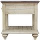 Cottage Creek Furniture Brockton Brown End Table with Off-White Base-2