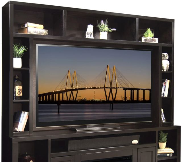 Legends Home Urban Loft Seal Skin Black Fireplace Entertainment Center-1