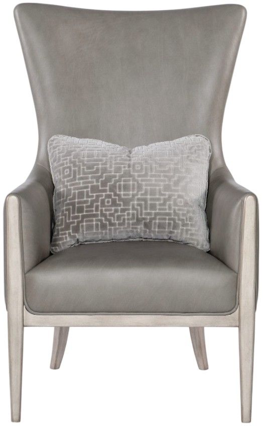Hooker® Furniture CC Kyndall Guiltless Gray Club Chair with Accent Pillow-1