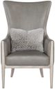 Hooker® Furniture CC Kyndall Guiltless Gray Club Chair with Accent Pillow-1