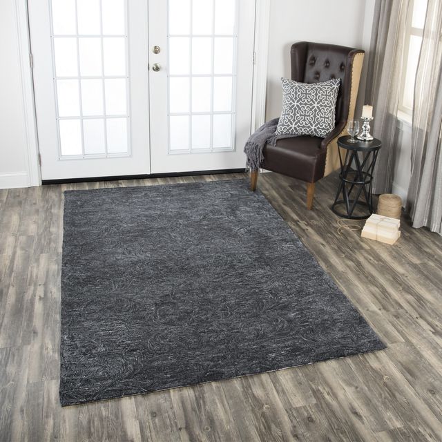 Rizzy Home Fifth Avenue Dark Gray 9' x 12' Rug-1