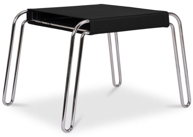 Moe's Home Collection Petra Black Leather Stool-0