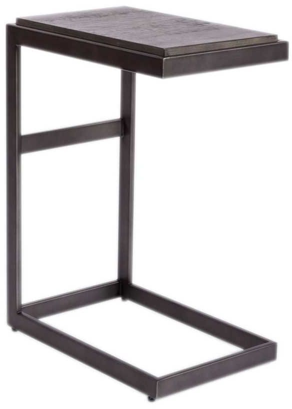 Liberty Furniture Modern View Gauntlet Gray Laptop Table with Dark Pewter Base-0