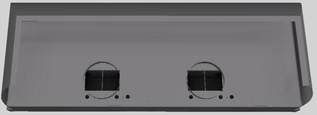 Vent-A-Hood® Designer Series 66" Gunsmoke Wall Mounted Range Hood-2