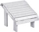 C R Plastic White Premium Footstool-0