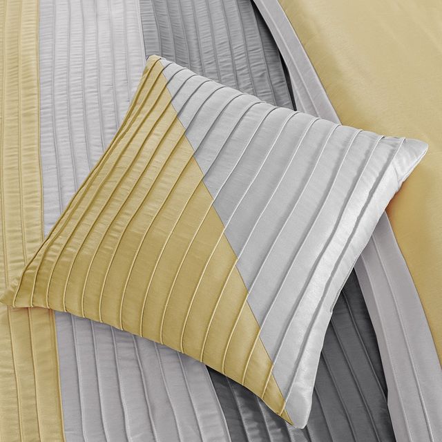 Olliix by Madison Park 7 Piece Yellow King Amherst Comforter Set-4