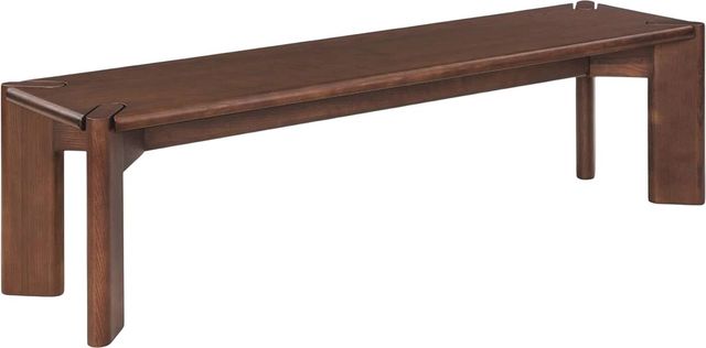 Moe's Home Collection Daifuku Brown Small Dining Bench -0