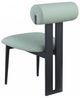 Meridian Furniture Dario Mint/Black Vegan Leather Dining Chair-3