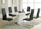 Coaster® Montclair 4-Piece Black/Chrome High Back Dining Chairs-3