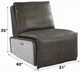 ACME Furniture Metier Aluminum/Gray Leather Power Recliner-4