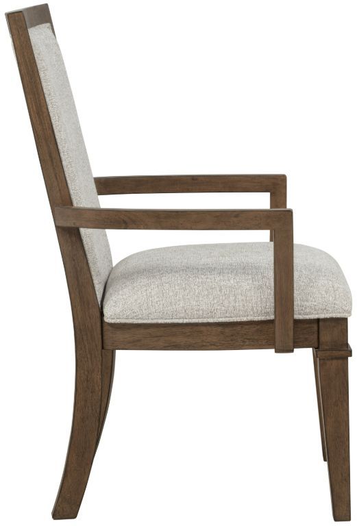 New Classic® Home Furnishings Mariana Gray/Vintage Mocha Upholstered Arm Chair-3