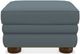 La-Z-Boy® Pembroke Denim Ottoman with Brass Nailhead Trim-0