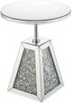 ACME Furniture Noralie Mirrored Accent Table with Faux Diamond-0