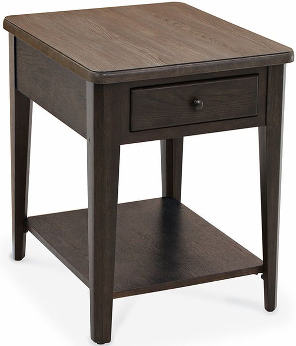 Peters-Revington™ Casual Choices™ Light Gray End Table with Dark Gray Base-0
