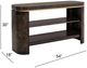 Bassett Mirror Langford Black Console Table-5