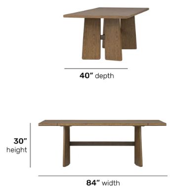 Flexsteel® Lyra Sierra Brown Rectangular Dining Table-1