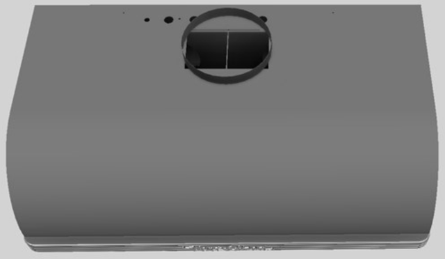 Vent-A-Hood® 36" Gunsmoke Retro Style Under Cabinet Range Hood-2