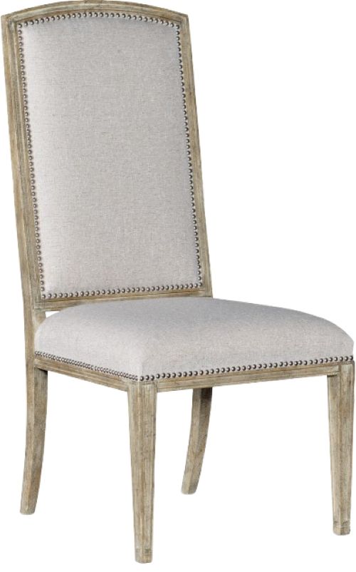 Hooker® Furniture Castella Antique Slate/Natural Tan Upholstered Dining Side Chair-0